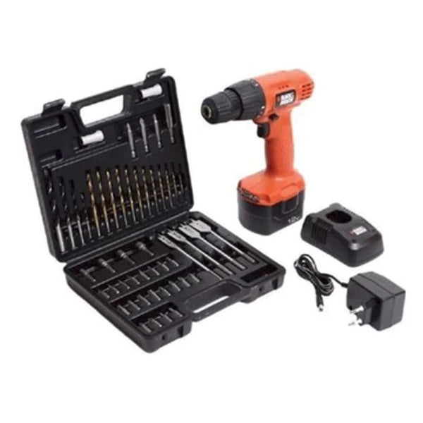 Black & Decker CD121K50 Cordless Drill Kit Box, 1200 Rpm