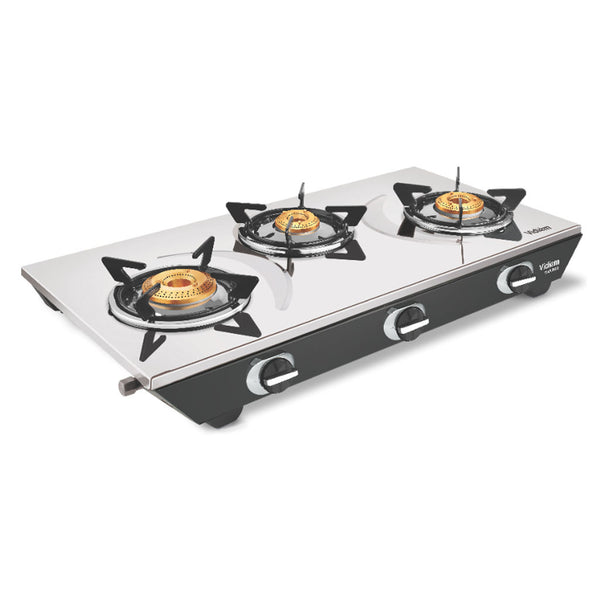 Buy Vidiem Viva Pro Stainless Steel Gas Stove 3 Burner Online at