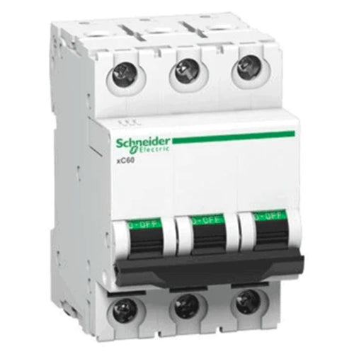 Schneider 50 A Three Pole B-Curve MCB xC60 -  A9N3P50B