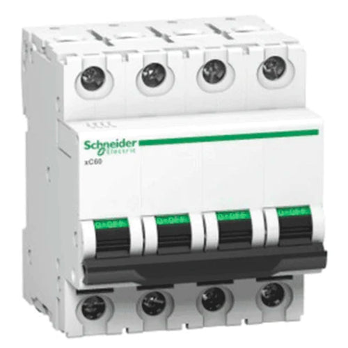 Schneider 50 A Four Pole B-Curve MCB xC60 -  A9N4P50B