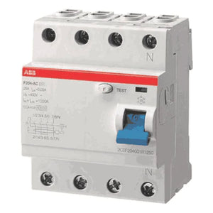 ABB RCCB 80-125A Four Pole F200 Series