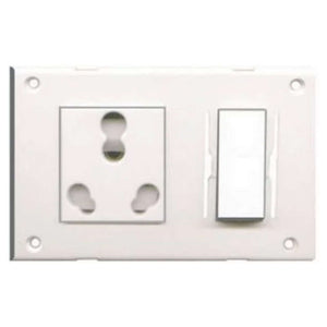 Lisha Switch & Socket Combined With Shutter 16A 4029