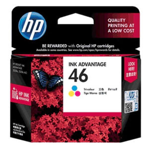 HP 14 ML Tri-color Original Ink Advantage Cartridge 46