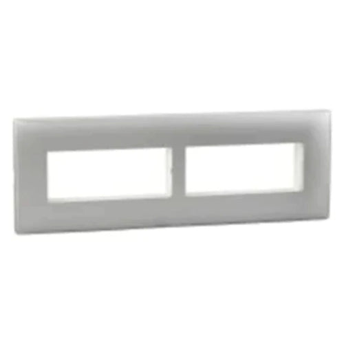 Legrand Mylinc Silver Alu Plate Horizontal 8 M 6763 85