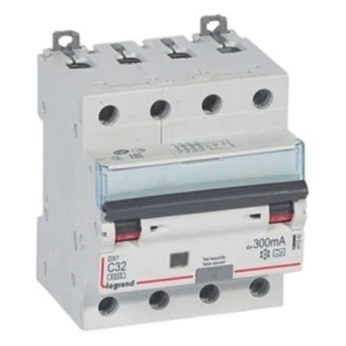 Legrand DX3 RCBO A Type Four Pole 415 V 10 A - 32 A