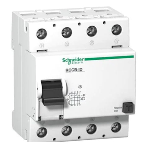 Schneider Acti 9 AC RCCB-ID 125A 4Module 4Pole