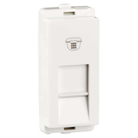 Schneider Livia RJ 11 Telephone outlet with shutter P4011