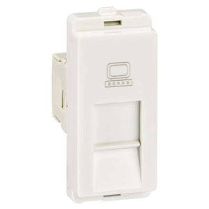 Schneider Livia RJ 45 Cat 5e Data outlet with shutter P4045