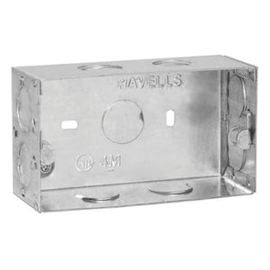 Havells REO 4 Module Flush Metal GI Box AHBXMIIX04