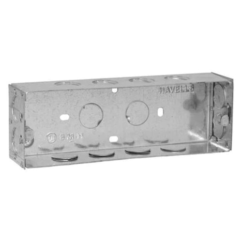 Havells REO 8 Module(H) Flush Metal GI Box AHBXMIIH08