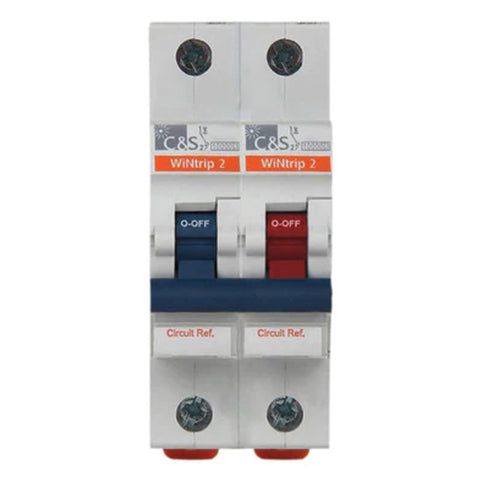 C&S WiNtrip2 Miniature Circuit Breaker 1 Pole + Neutral C-Series