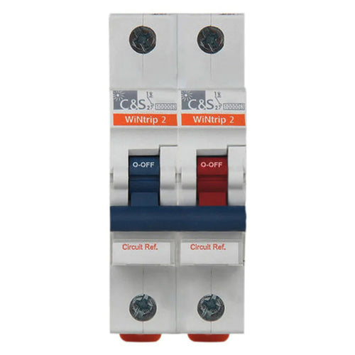 C&S WiNtrip2 Miniature Circuit Breaker 2 Pole C-Series