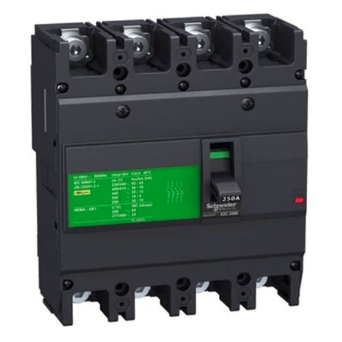 Schneider EasyPact EZC Molded Case Circuit Breakers 4 Pole