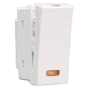 Lisha Switch with Indicator 20A 240V 1Module 1Way White 7008