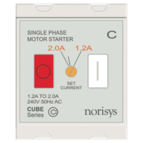 Norisys Cube Series Single Phase Motor Starter 1.20A-2.00A C525C