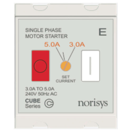 Norisys Cube Series Single Phase Motor Starter 3.00A-5.00A C525E