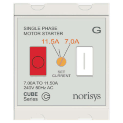 Norisys Cube Series Single Phase Motor Starter 7.00A-11.50A C525G