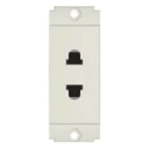 Norisys Square Series 2 Pin Socket (Roun & Flat) 6A S1010 .01