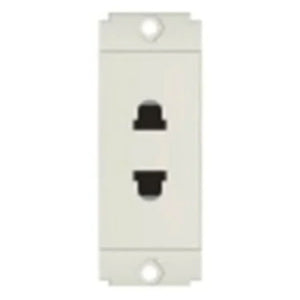 Norisys Square Series 2 Pin Socket (Roun & Flat) 6A S1010 .01