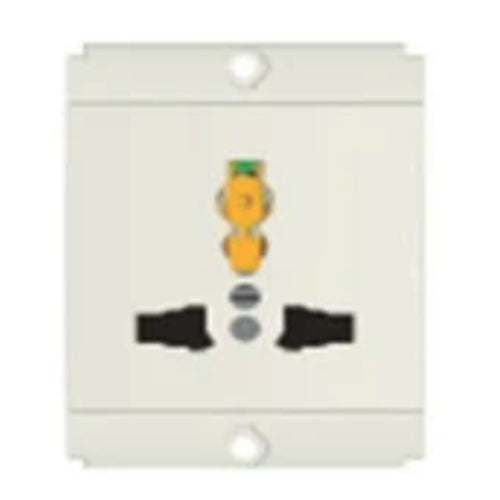 Norisys Square Series International Multi Shuttered Socket 13A 2Module S7532 .01