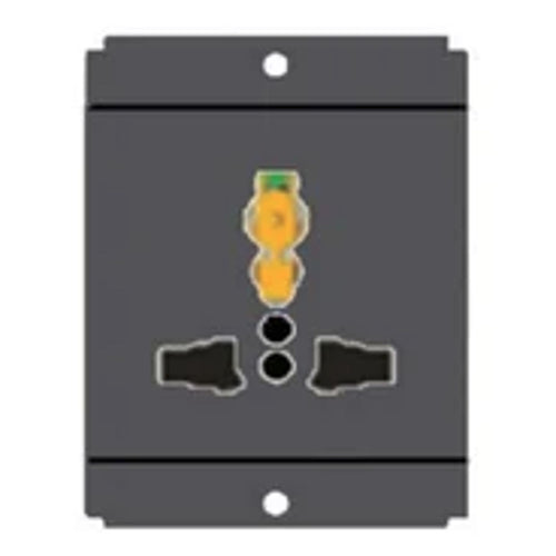 Norisys Square Series International Multi Shuttered Socket 13A 2Module S7532 .23