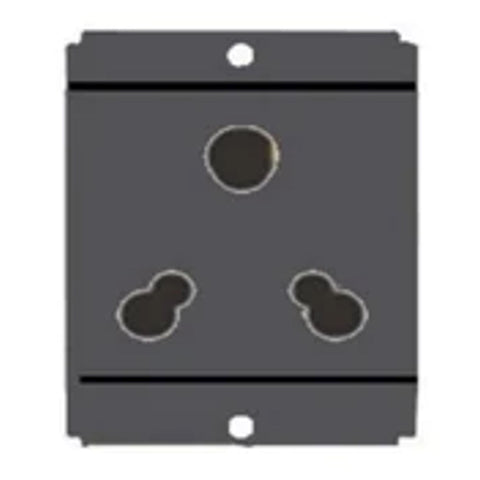 Norisys Square Series 3 Pin Shuttered Socket 25A/6A S7732 .23