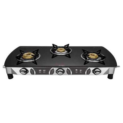 Preethi Blaze 3 Burner Glass Top Gas Stove