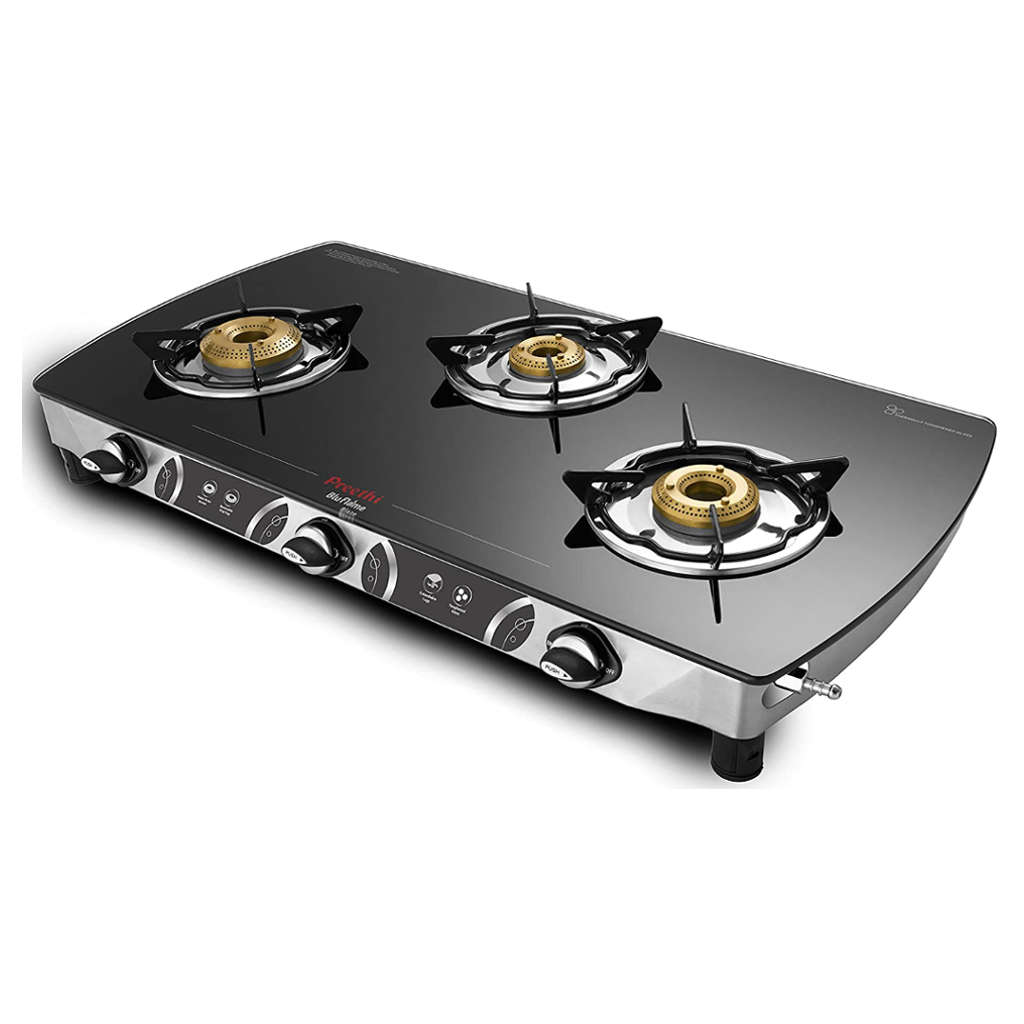 Preethi Blaze 3 Burner Glass Top Gas Stove