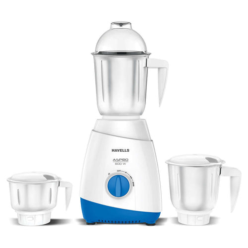 Havells Aspro 3 Jar Mixer Grinder 600W GHFMGAZB060