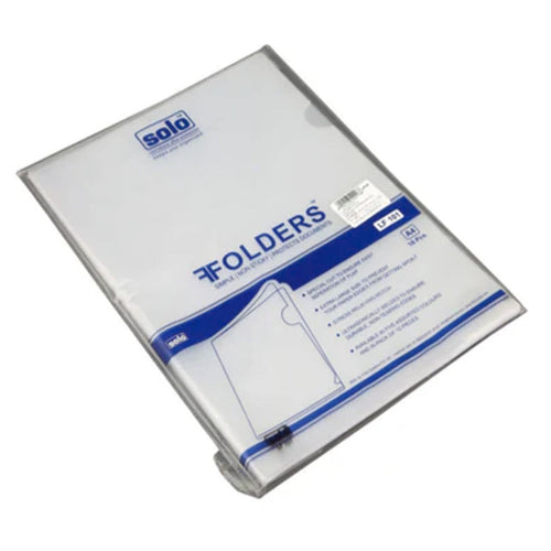 Solo Clear Holder With L Folder Transparent White A4 LF 101