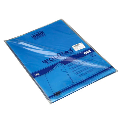 Solo Clear Holder With L Folder Transparent Blue A4 LF 101