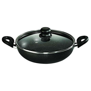 Butterfly Granza Non Stick Kadai with Glass Lid 240mm