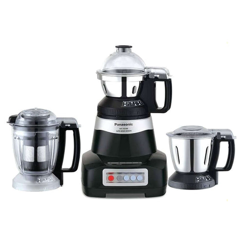 Panasonic Monster Mixer Grinder With 3 Stainless Steel Jars 750W Black MX-AE390