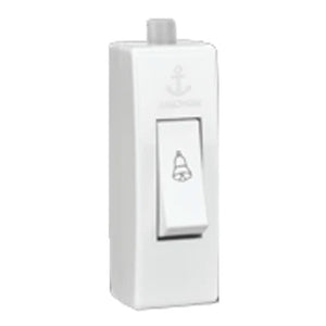 Anchor Penta Hanging Bell Push Switch White 2593