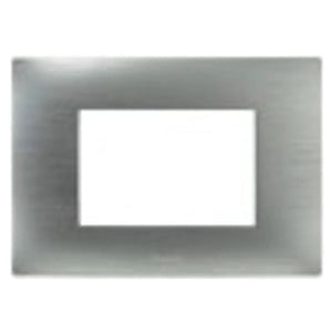 Legrand Lyncus Plate With Frame 3M Brushed Silver 6775 43