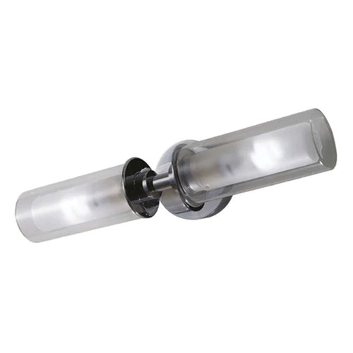 Jaquar Wall Lamp Clear Glass With Chrome Finishing Inside Frosted Glass 2 Lights KWB-CHR-MB48012D