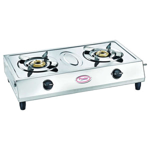 Prestige Agni Classic Gas Stove Stainless Steel 2 Burner