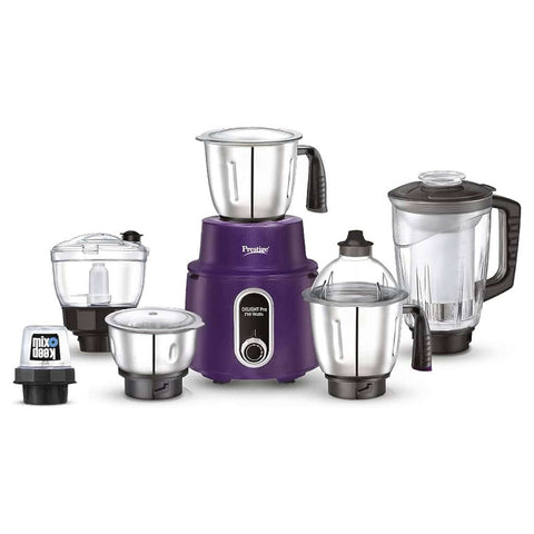 Prestige Delight Pro Mixer Grinder 6 Jars 750W Purple