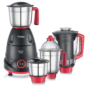 Prestige Regal Juicer Mixer Grinder 4 Jars 750W Red & Black