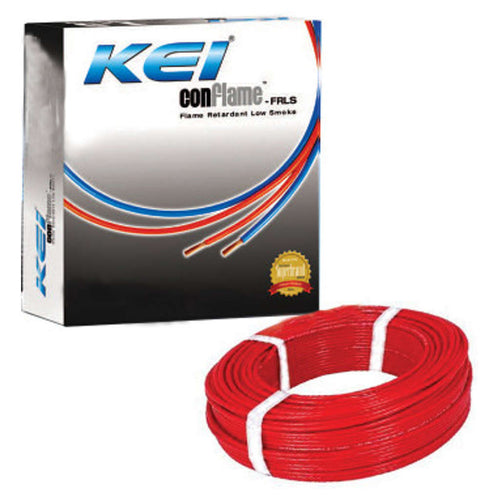 KEI ConFlame-FRLS Unsheathed Single Core Flexible Cable PVC Insulated 4Sq.mm 180Meter 