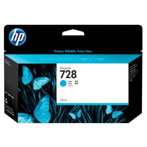 HP 728 130ml Cyan DesignJet Ink Cartridge