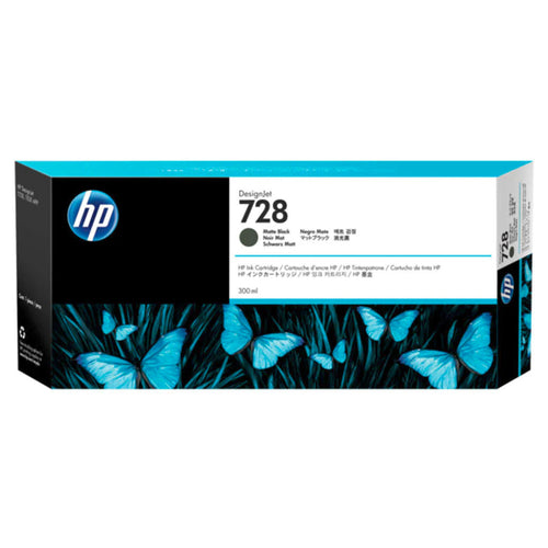 HP 728B 300ml Matte Black DesignJet Ink Cartridge