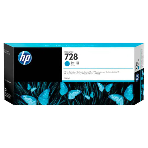 HP 728 300ml Cyan DesignJet Ink Cartridge