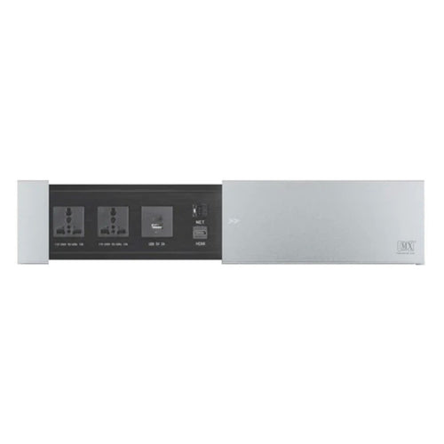 MX Desktop Access Flap Sliding Open Silver MX 7005