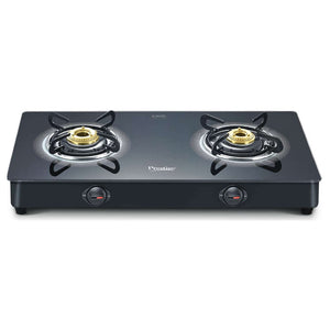 Prestige Royale Plus GT02 Glasstop Gas Stove 2 Burners Black