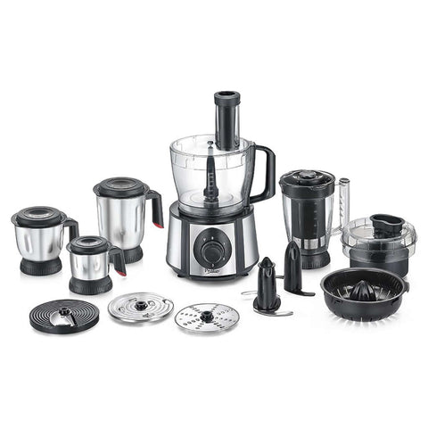 Prestige Super Mixer Grinder With Multiple Accessories 5Jars 1000W Black & Silver