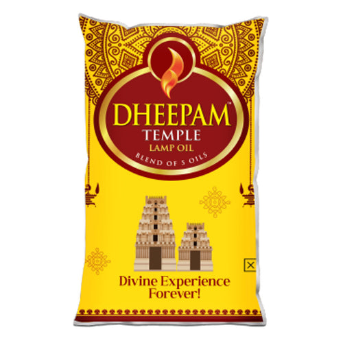 Dheepam Temple Lamp Oil 1 Ltr Pouch