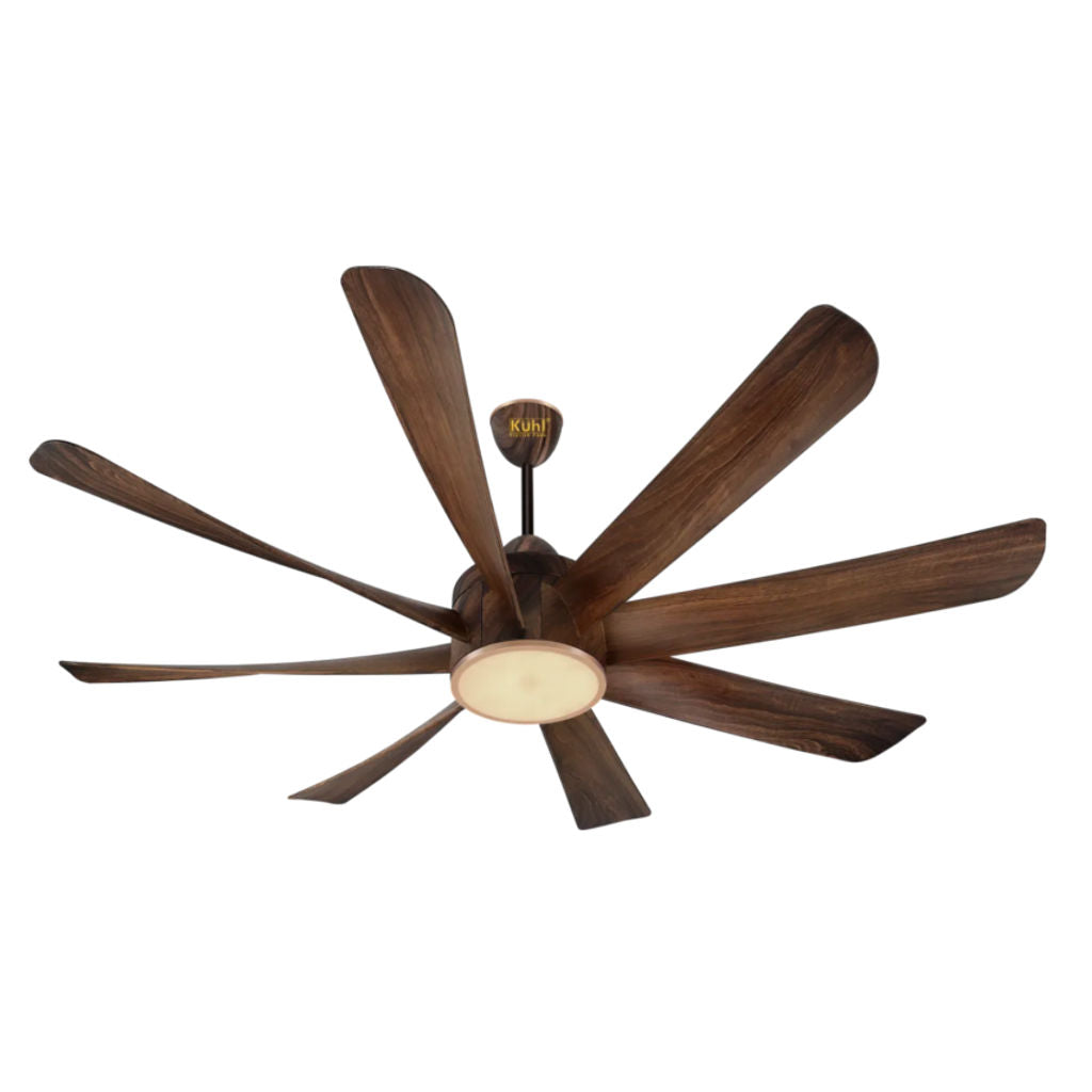 Kuhl Platin D8 BLDC Underlight Ceiling Fan With Remote 1200 mm Teak