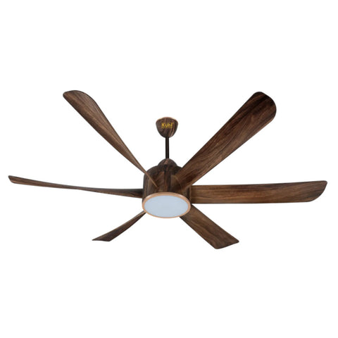 Kuhl Platin D6 BLDC Underlight Ceiling Fan With Remote 1200 mm Teak 