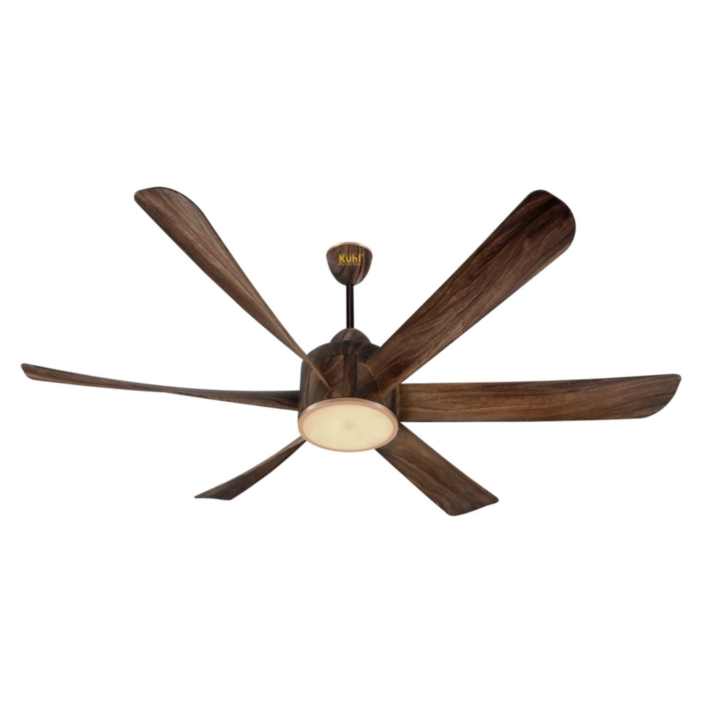 Kuhl Platin D6 BLDC Underlight Ceiling Fan With Remote 1200 mm Teak